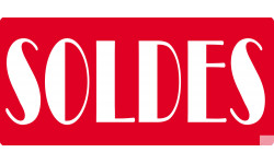 SOLDES R8 - 20x9cm - Sticker/autocollant