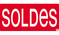 SOLDES R10 - 20x9cm - Sticker/autocollant