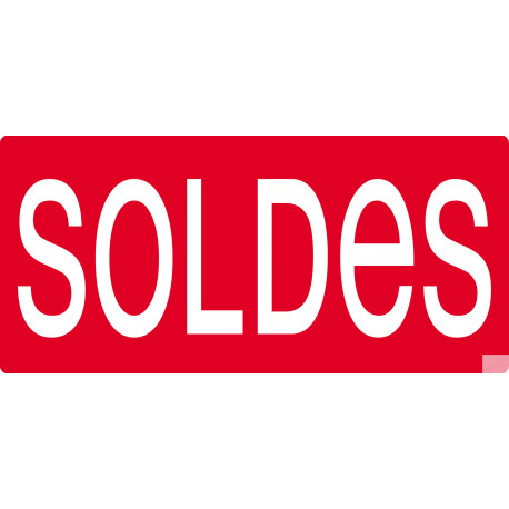 SOLDES R10 - 20x9cm - Sticker/autocollant