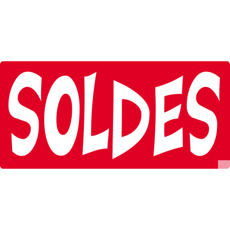 SOLDES R12 - 20x9cm - Sticker/autocollant