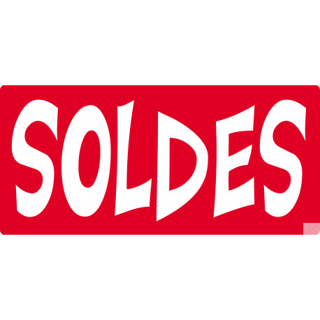 SOLDES R12 - 15x7cm - Sticker/autocollant