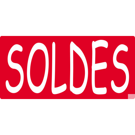 SOLDES R14 - 30x14cm - Sticker/autocollant