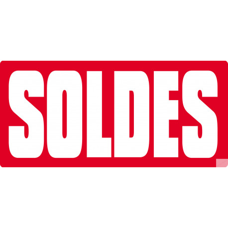 SOLDES R15 - 30x14cm - Sticker/autocollant