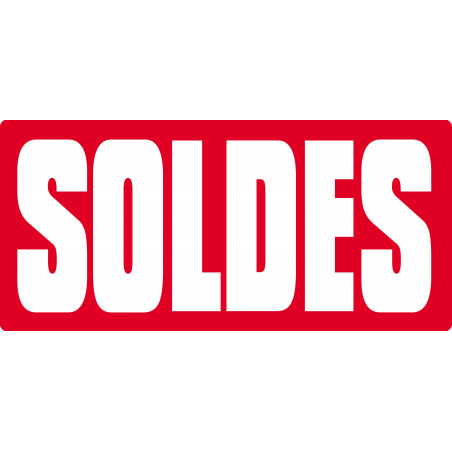 SOLDES R15 - 15x7cm - Sticker/autocollant
