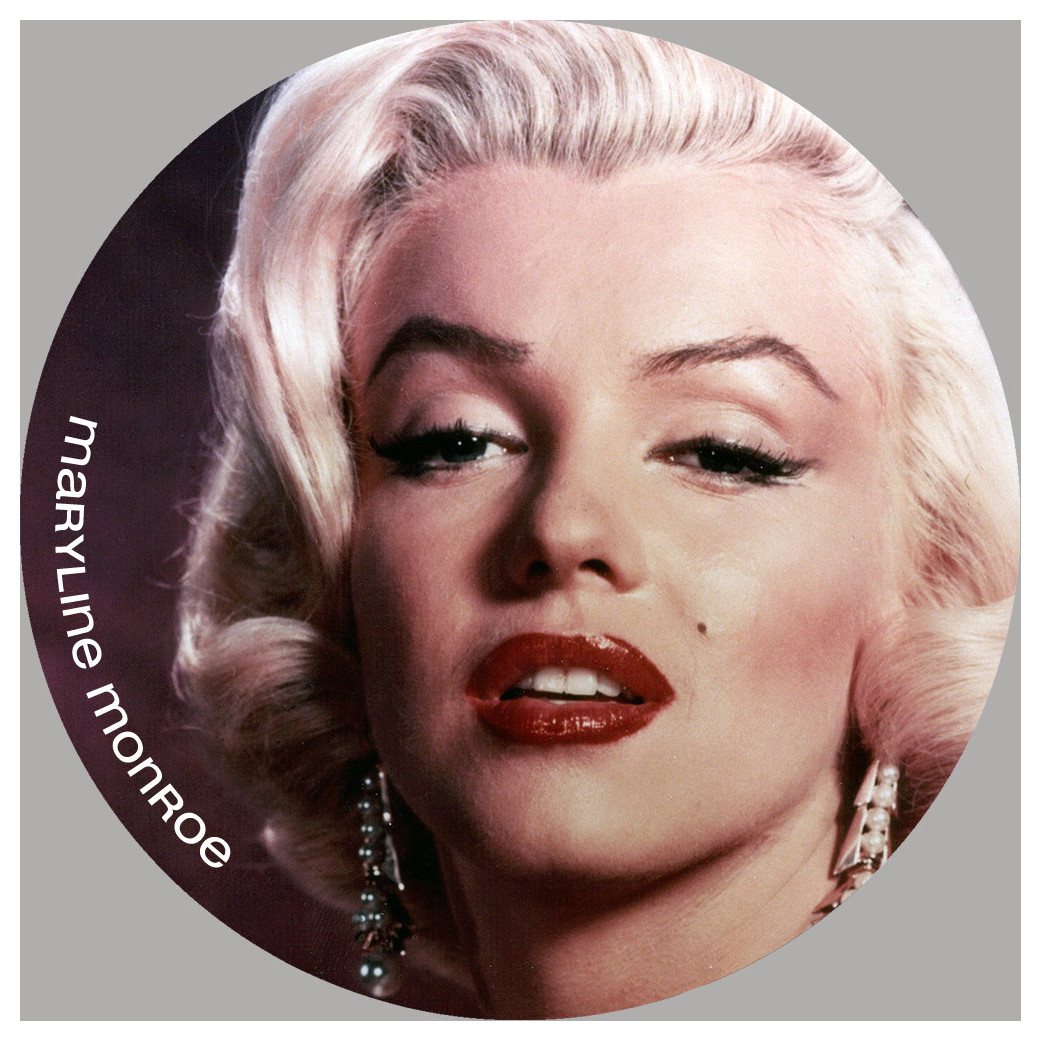 maryline monroe - 10cm - Sticker/autocollant