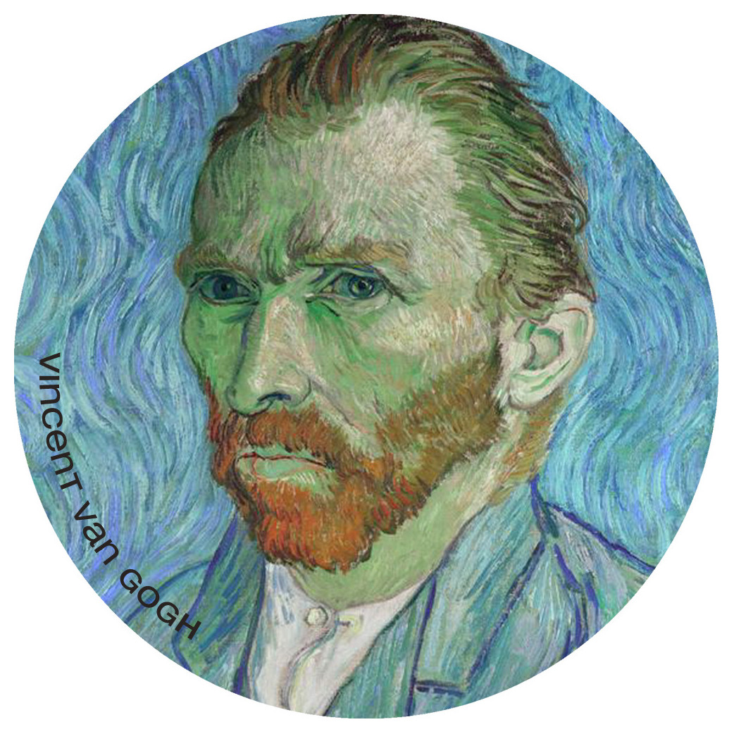 Van Gogh - 5cm - Sticker/autocollant