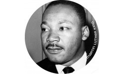 martin Luther king - 5cm - Sticker/autocollant