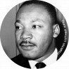 martin Luther king - 5cm - Sticker/autocollant