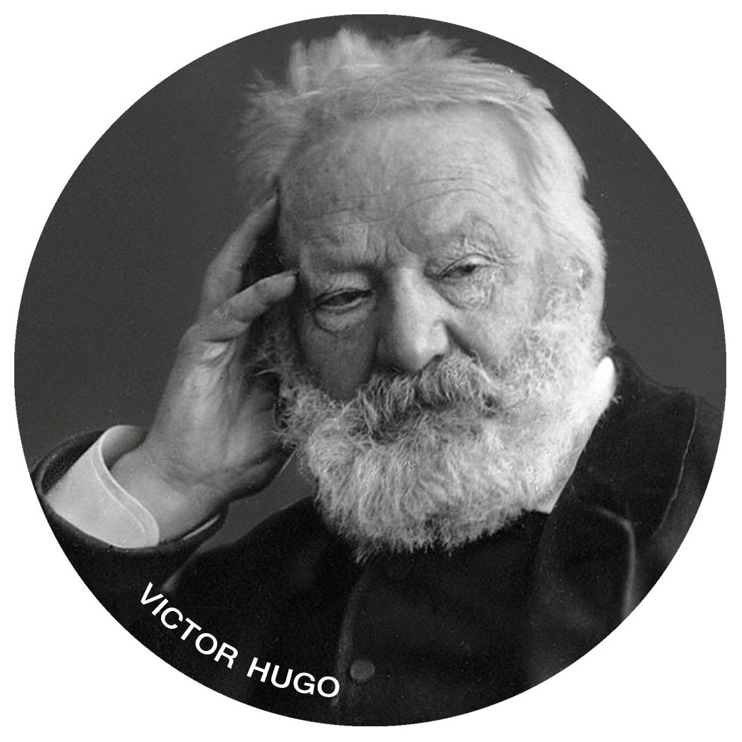 Victor Hugo (5x5cm) - Sticker/autocollant