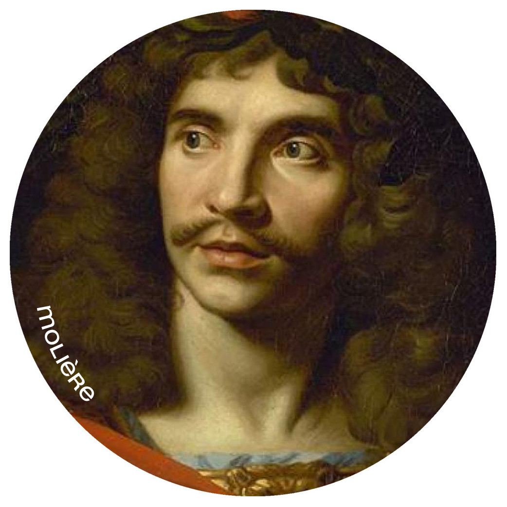 Molière (10x10cm) - Sticker/autocollant