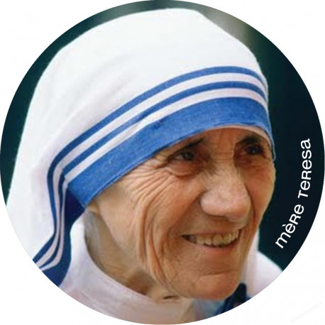 Mère Teresa (10x10cm) - Sticker/autocollant