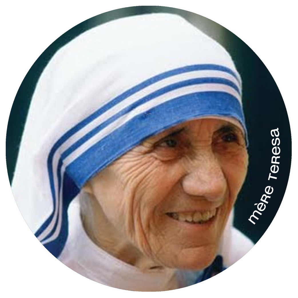 Mère Teresa (5x5cm) - Sticker/autocollant