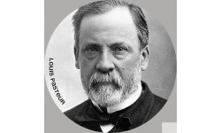 Louis Pasteur (20x20cm) - Sticker/autocollant