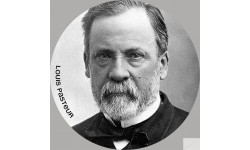 Louis Pasteur (15x15cm) - Sticker/autocollant