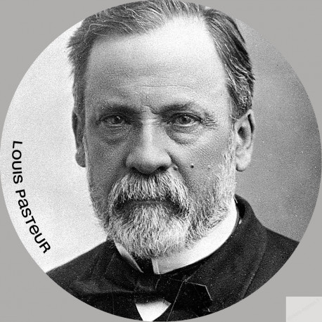 Louis Pasteur (15x15cm) - Sticker/autocollant