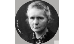 Marie Curie (20x20cm) - Sticker/autocollant