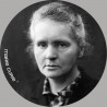 Marie Curie (20x20cm) - Sticker/autocollant