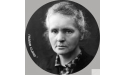 Marie Curie (15x15cm) - Sticker/autocollant