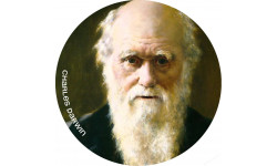 Charles Darwin (20x20cm) - Sticker/autocollant