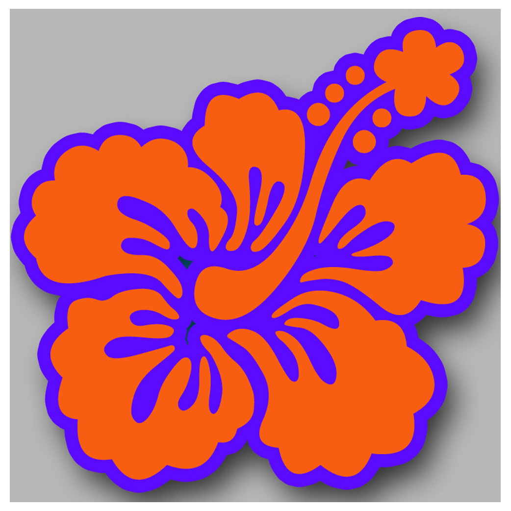 Repère fleur 30 - 15cm - Sticker/autocollant