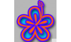 Repère fleur 25 - 10cm - Sticker/autocollant
