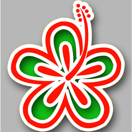 Repère fleur 22 - 10cm - Sticker/autocollant