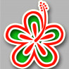 Repère fleur 22 - 10cm - Sticker/autocollant