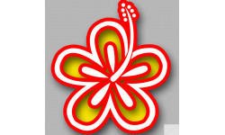 Repère fleur 21 - 10cm - Sticker/autocollant