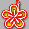 Repère fleur 21 - 10cm - Sticker/autocollant