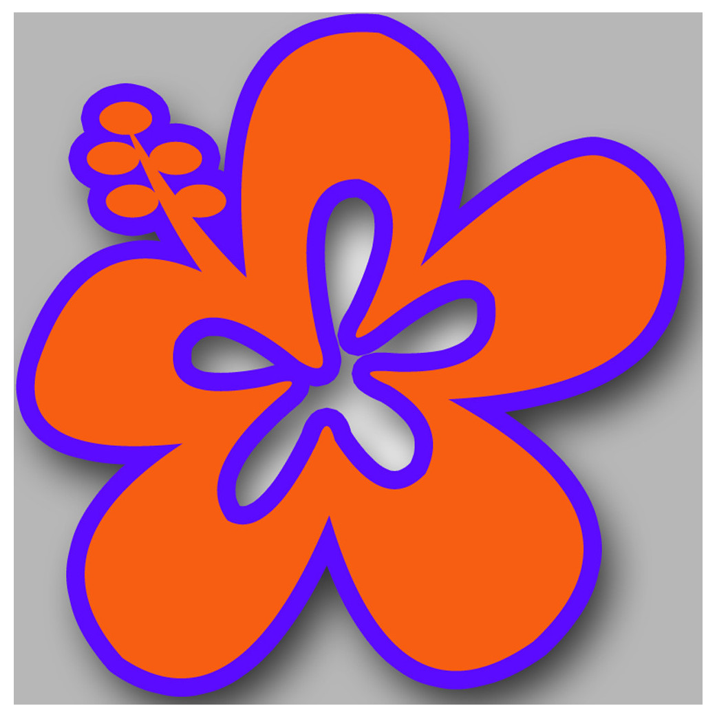 Repère fleur 20 - 20cm - Sticker/autocollant