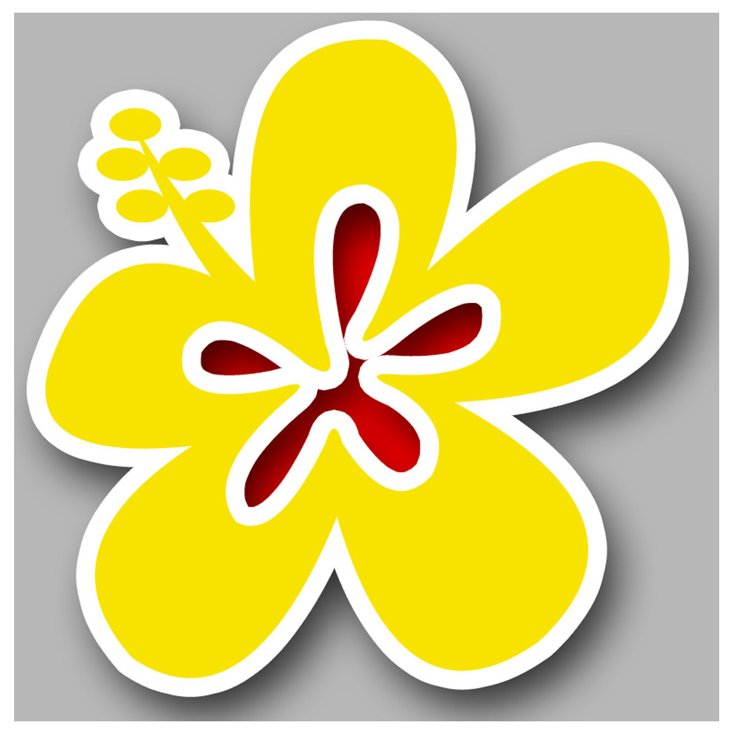 Repère fleur 18 - 20cm - Sticker/autocollant