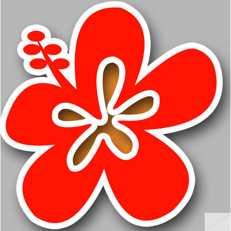 Repère fleur 17 - 20cm - Sticker/autocollant