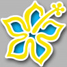 Repère fleur 13 - 10cm - Sticker/autocollant