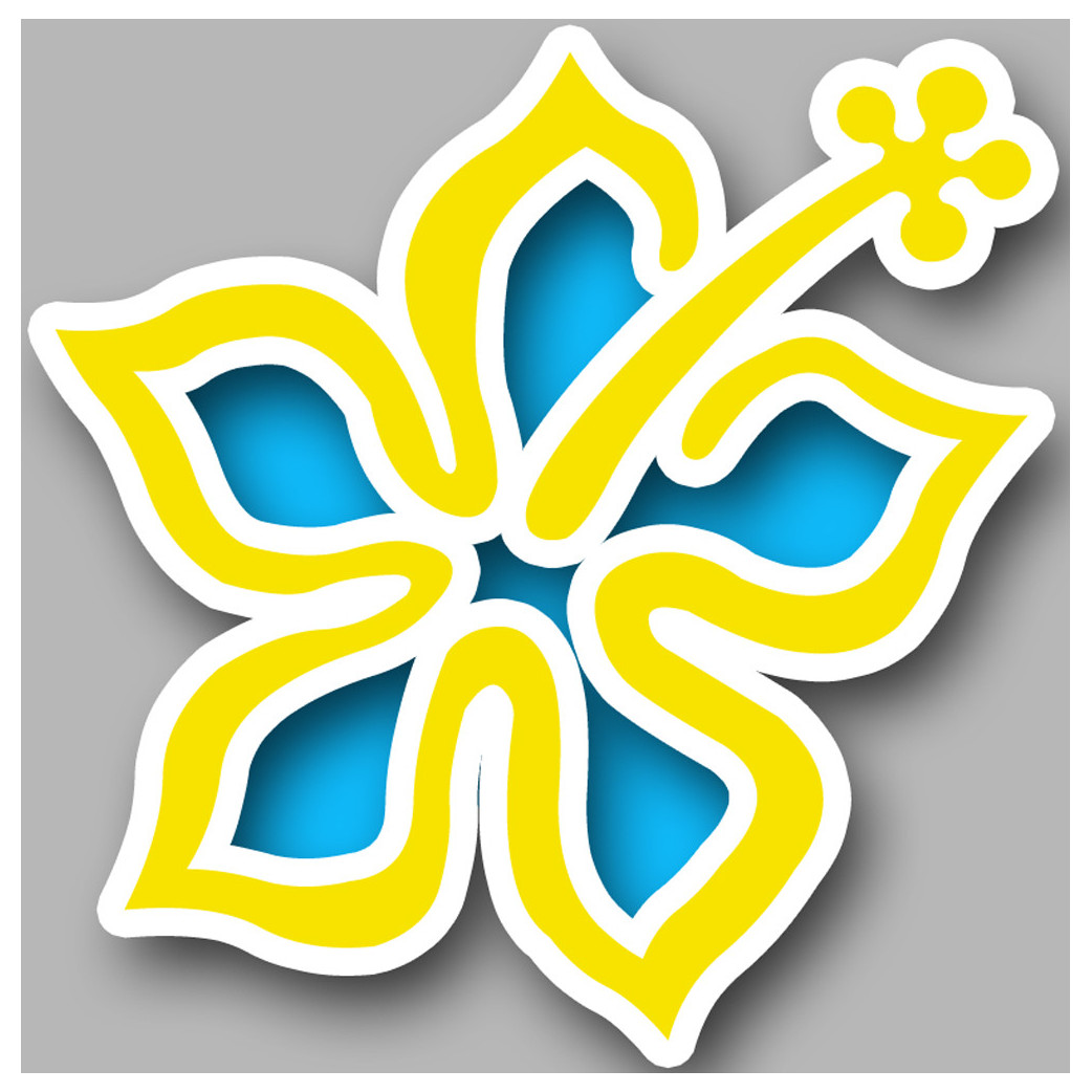 Repère fleur 13 - 15cm - Sticker/autocollant