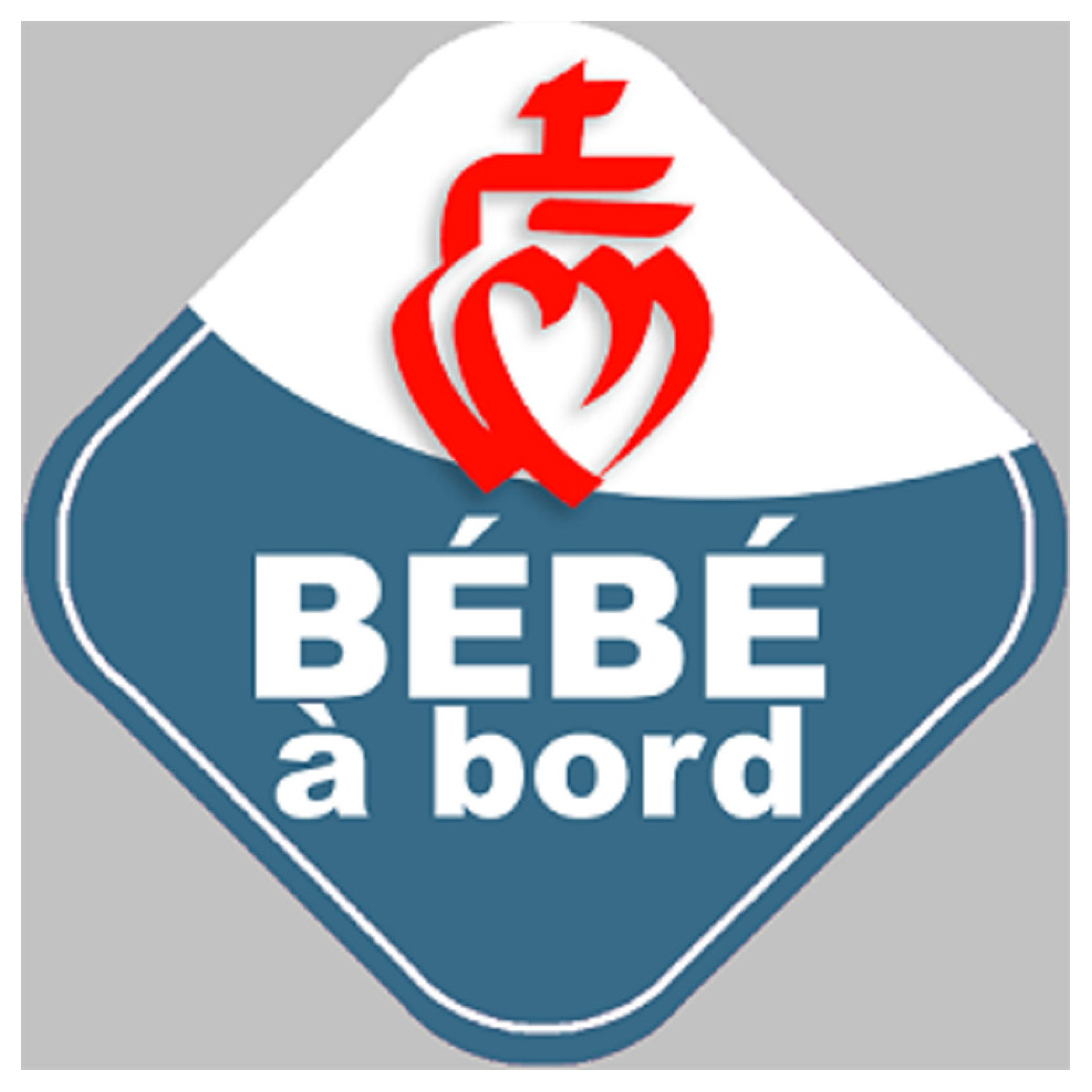 bébé à bord vendéen - 10cm - Sticker/autocollant