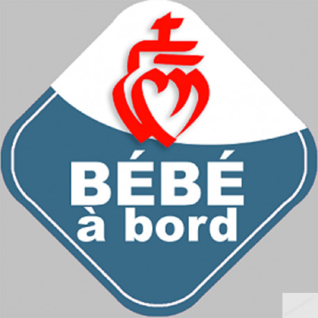 bébé à bord vendéen - 10cm - Sticker/autocollant