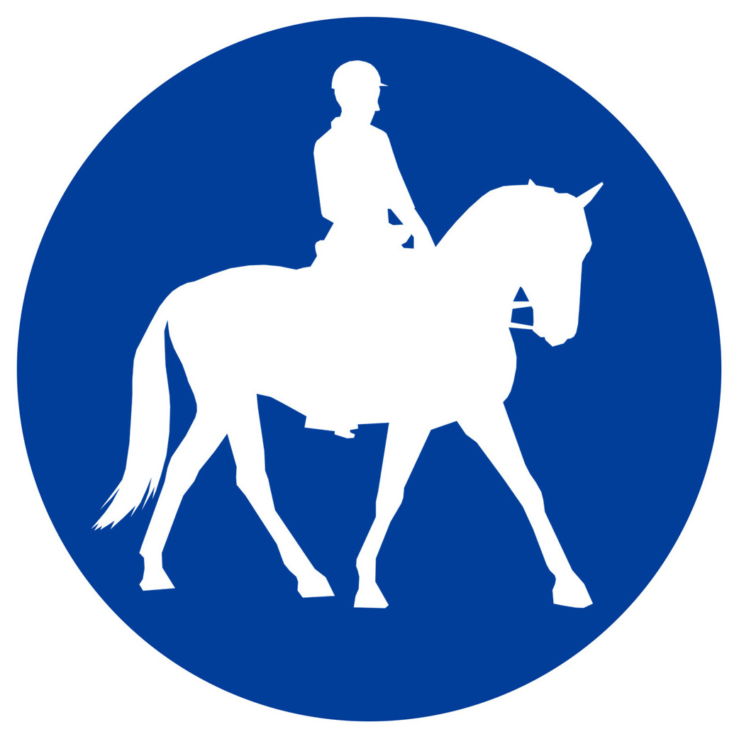 Silhouette équestre - 5cm - Sticker/autocollant