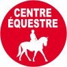 Centre équestre - 20cm - Sticker/autocollant