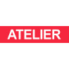 ATELIER rouge - 29x7cm - Sticker/autocollant