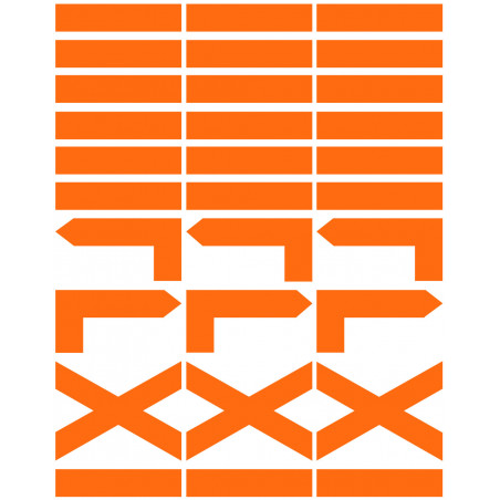 Petites Balises circuits de randonnées équestres - 30 pièces - Sticker/autocollant