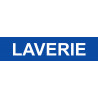 LAVERIE bleu - 29x7cm - Sticker/autocollant