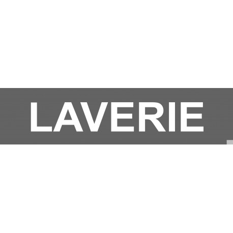 LAVERIE gris - 15x3,5cm - Sticker/autocollant