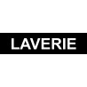 LAVERIE noir - 15x3,5cm - Sticker/autocollant