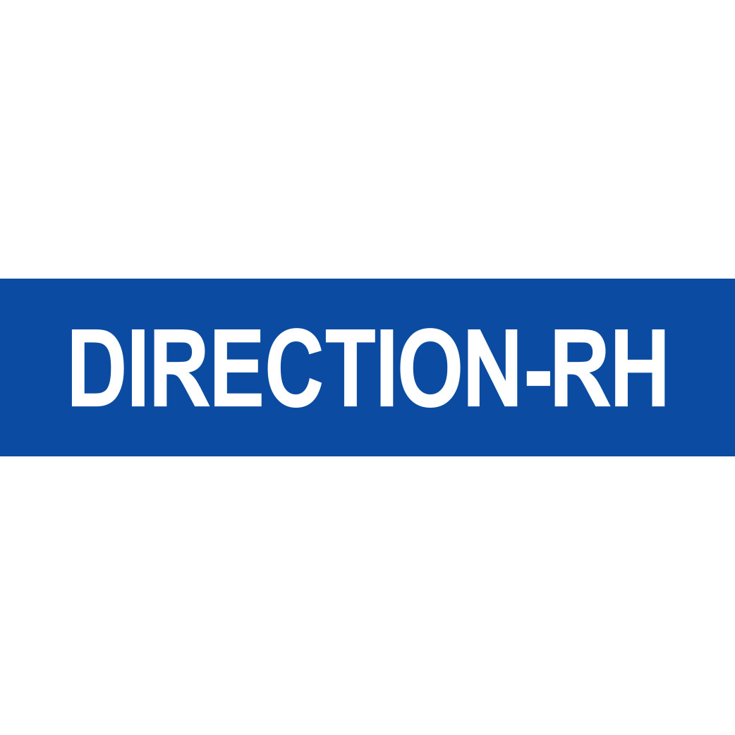 DIRECTION RH bleu - 29x7cm - Sticker/autocollant