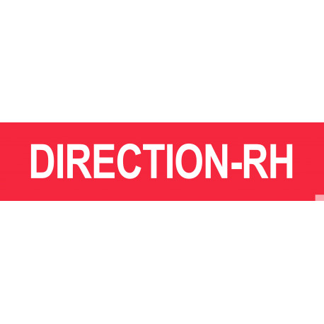 DIRECTION RH rouge - 15x3,5cm - Sticker/autocollant