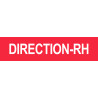 DIRECTION RH rouge - 15x3,5cm - Sticker/autocollant