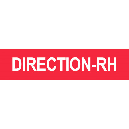 DIRECTION RH rouge - 29x7cm - Sticker/autocollant