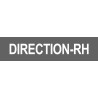 DIRECTION RH gris - 15x3,5cm - Sticker/autocollant