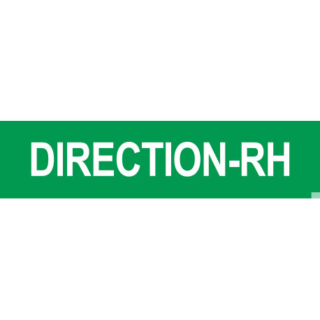 DIRECTION RH vert - 15x3,5cm - Sticker/autocollant