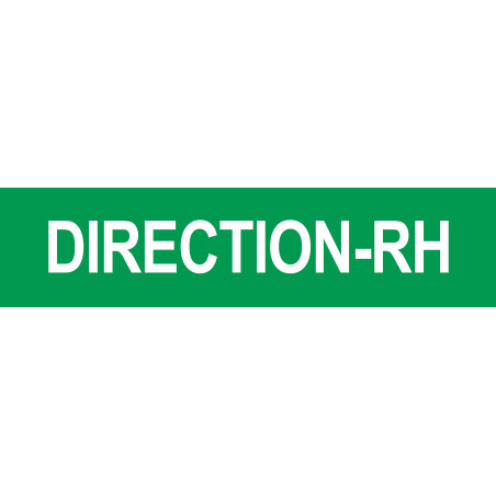 DIRECTION RH vert - 15x3,5cm - Sticker/autocollant